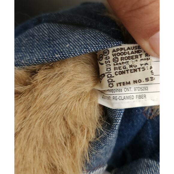 Vintage Robert Raikes Original "53417 Dylan Rabbit" Wooden Face Doll w/ tags - Picture 10 of 11